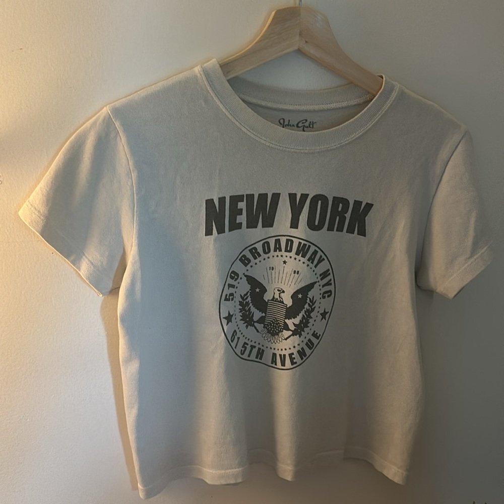 grey pacsun- john galt/brandy melvile new york baby tee